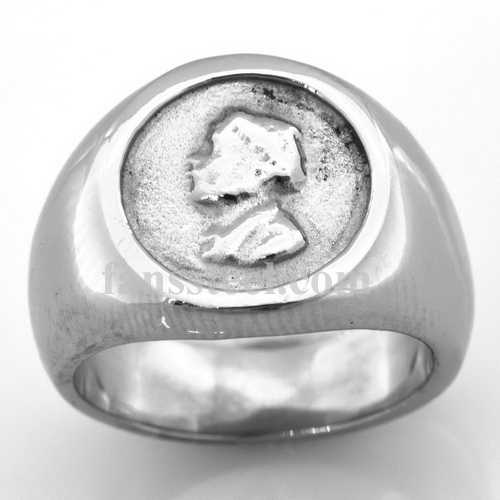 FSR02W24 tribal chief head ring - Click Image to Close